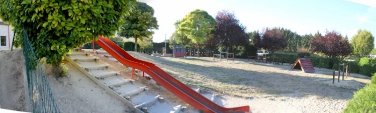 La cour de jeux de l'école maternelle (Photo Guy BRANCHUT)